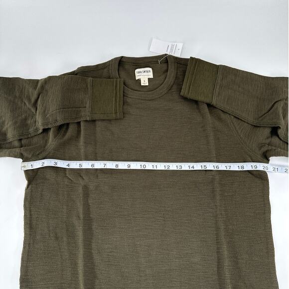Todd Synder Lightweight Mini Waffle Crew Neck T-Shirt S - Picture 6 of 10